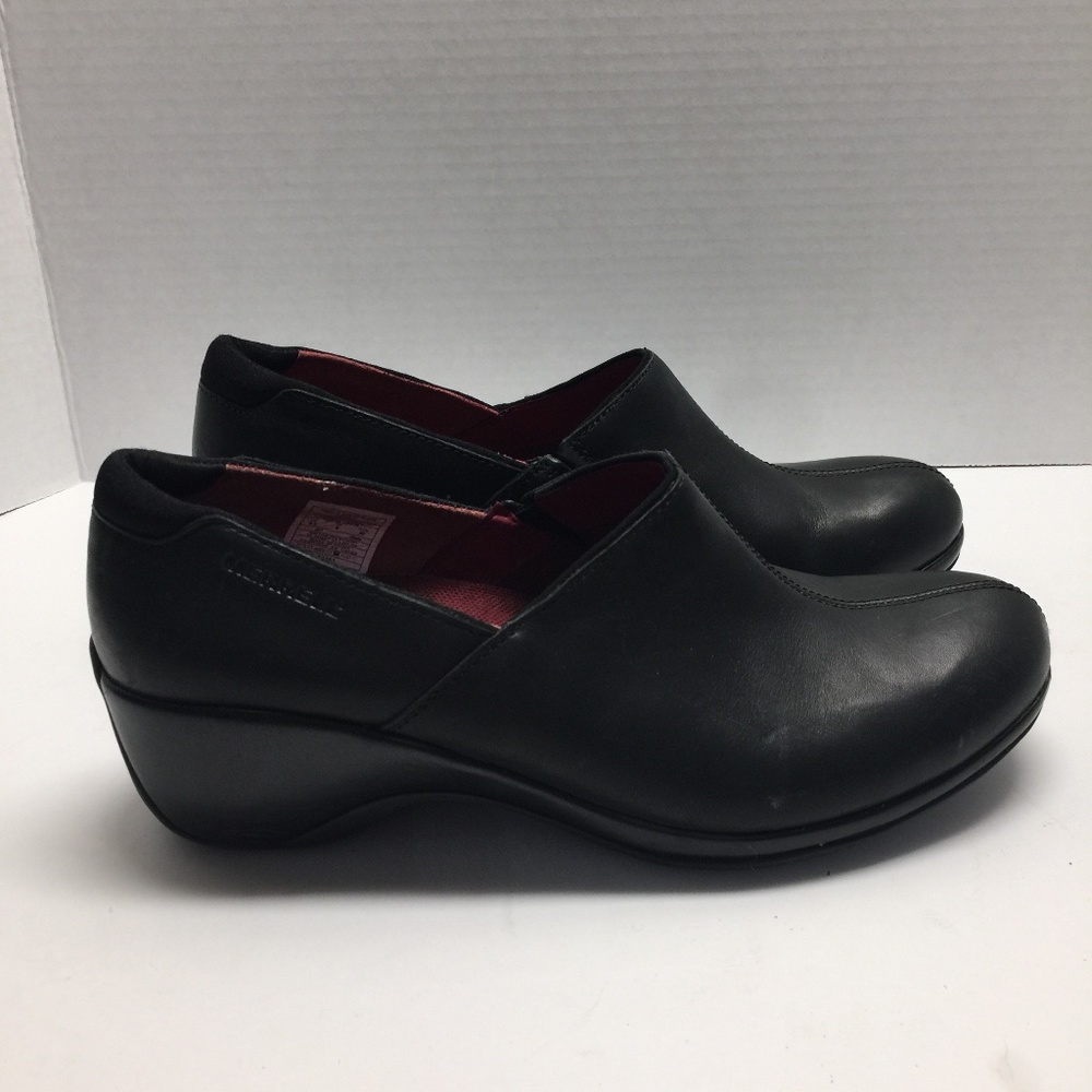 Merrells Womens Sz/8.5 Black Angelic Slip Ons
